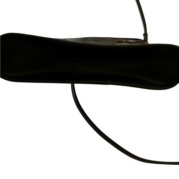 Brahmin Black and Brown Croc Small Crossbody Bag - Picture 7 of 10